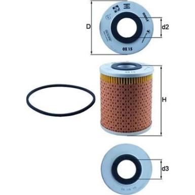 MAHLE Ölfilter | OX 15D