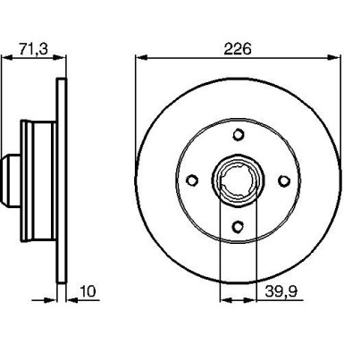 Bremsscheibe HA | SEAT,VW | 0 986 478 331