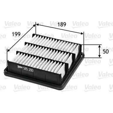 VALEO Luftfilter | 585200