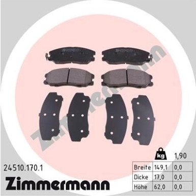ZIMMERMANN Bremsbeläge