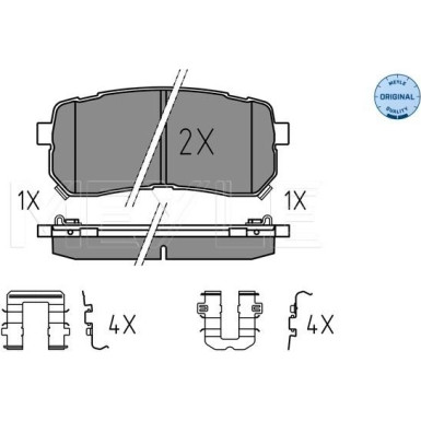 Bremsbelagsatz Kia T. Carnival 05- Mit Sensor | 025 245 5915/W