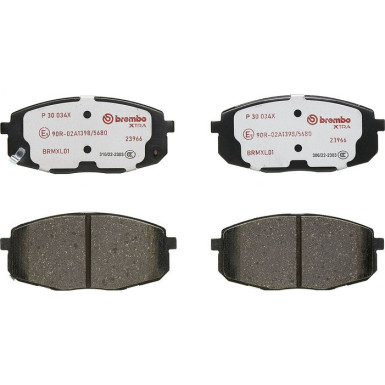 BREMBO Bremsklötze Xtra VA | HYUNDAI i30 KIA Ceed 07-19 | P 30 034X BREMBO Bremsklötze Xtra VA | HYUNDAI i30 KIA Ceed 07-19 | P 30 034X