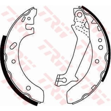 51 461 005 Bremsbacken | FORD Escort,Fiesta 92 | GS8607