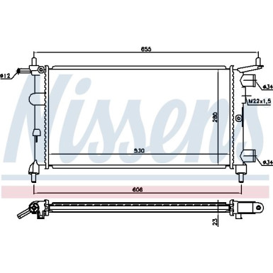 Wasserkühler PKW | OPEL Corsa B | 63290
