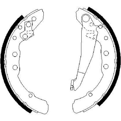 Bremsbacken | AUDI,SEAT,VW | 0 986 487 281
