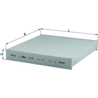 MAHLE Filter, Innenraumluft LA 184