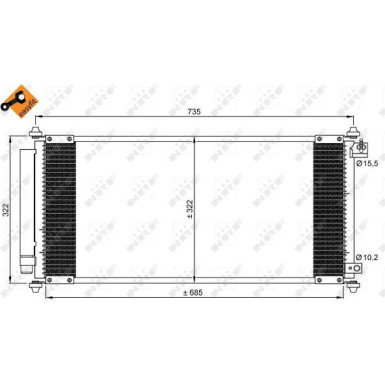 Kondensator, Klimaanlage EASY FIT 35791