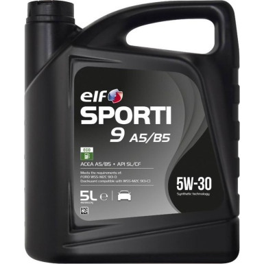 214250 Motoröl ELF SPORTI 9 A5/B5 5W-30 214250 Motoröl ELF SPORTI 9 A5/B5 5W-30