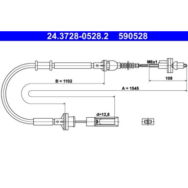 ATE Kupplungsseil ATE Kupplungsseil