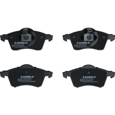 KAMOKA Bremsbelagsatz, Scheibenbremse JQ1012091