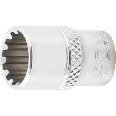 BGS Steckschlüssel-Einsatz Gear Lock | Antrieb Innenvierkant 6,3 mm (1/4"""") | SW 11 mm | 10111