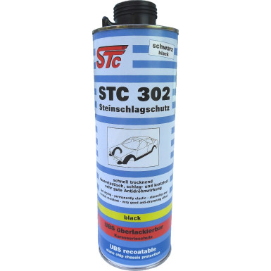 STC Steinschlagschutz 302 schwarz spritzbar Flasche 1 L | 75401 STC Steinschlagschutz 302 schwarz spritzbar Flasche 1 L | 75401