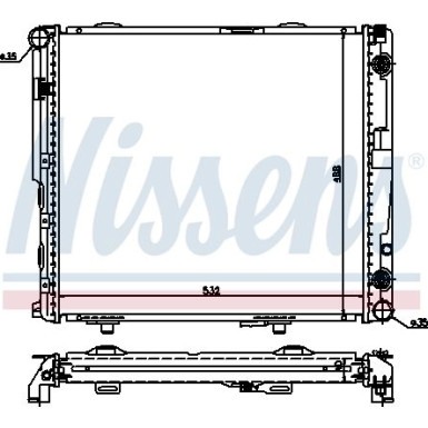 Wasserkühler PKW | MERCEDES W124 | 62698A