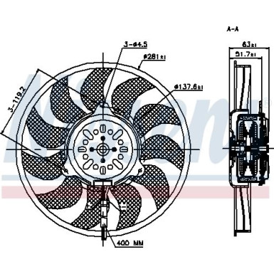 Kühlerlüfter PKW | Audi A6 04 | 85692