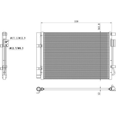Kondensator, Klimaanlage EASY FIT 350496