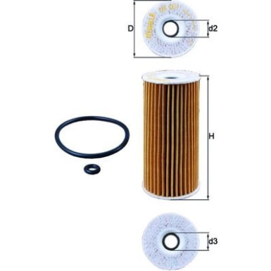 MAHLE Ölfilter | OX 201D