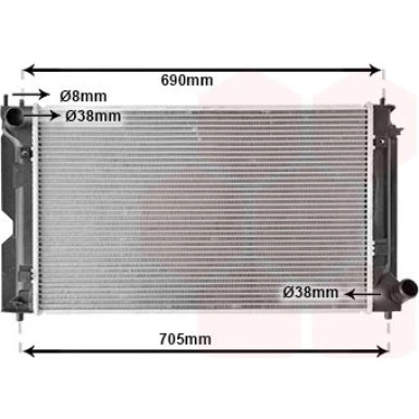 VAN WEZEL Kühler, Motorkühlung 53002386