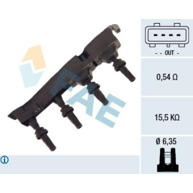 FAE Zündspule 80235 FAE Zündspule 80235