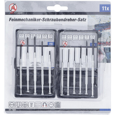 BGS Feinmechaniker-Schraubendreher-Satz 11-tlg BGS Do it yourself 7969