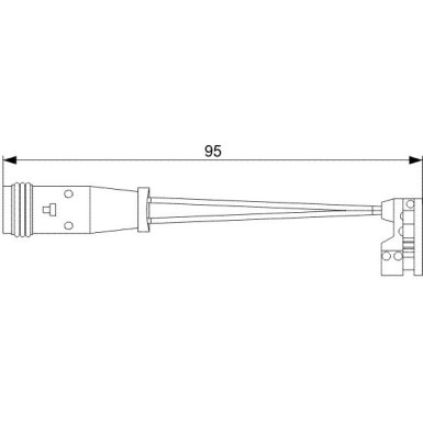 1 987 473 006 Warnkontakt, Bremsbelagverschleiß 1 987 473 006 Warnkontakt, Bremsbelagverschleiß