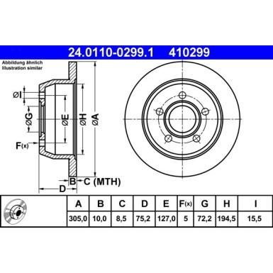 Bremsscheibe | 24.0110-0299.1