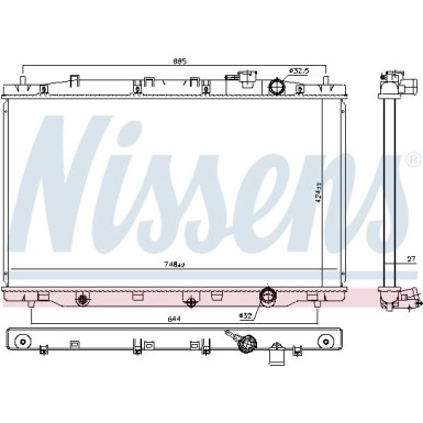Wasserkühler PKW | Honda CR-V 12 | 606443
