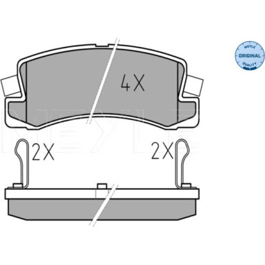 Bremsbelagsatz Toyota T. Avensis 97-01/Corolla E11 -01/Camry 01- Mit Sensor | 025 200 7615/W
