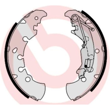 Bremsbackensatz HA FIAT Idea, Panda, Punto 03 ESSENTIAL LINE S 23 555