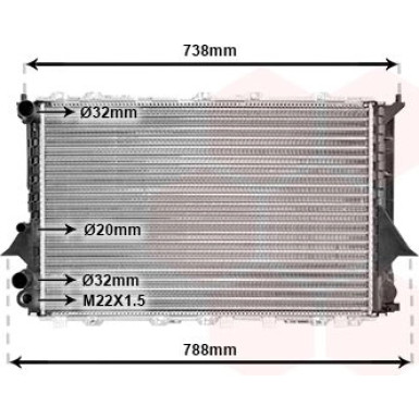VAN WEZEL Kühler, Motorkühlung 03002077