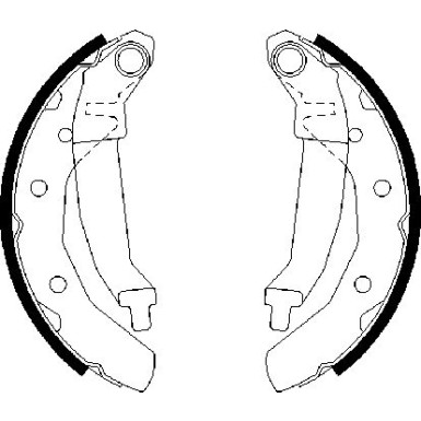 Bremsbacken | CHEVROLET,DAEWOO | 0 986 487 628
