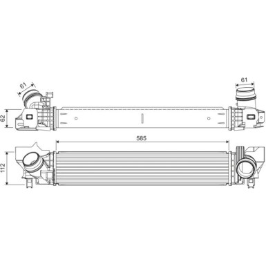 VALEO Druckluftkühler 822924