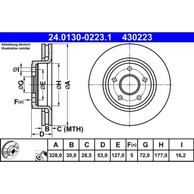 Bremsscheibe Jeep P. Grand Cherokee/Commander 05-10 | 24.0130-0223.1