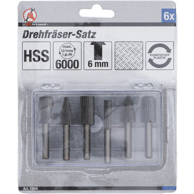 BGS Drehfräser-Satz | 6-tlg | 1604