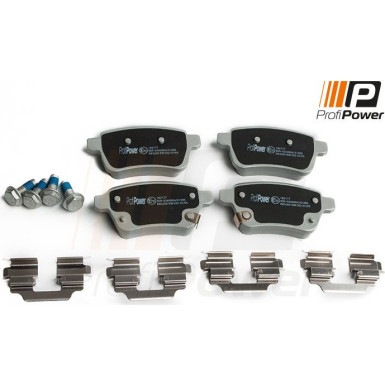 PROFIPOWER Bremsbelagsatz, Scheibenbremse 1B2177