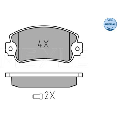 Bremsbelagsatz Fiat P. Panda/Uno 85-04 Mit Sensor | 025 209 5018/W