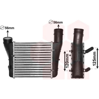 VAN WEZEL Ladeluftkühler VAN WEZEL Ladeluftkühler