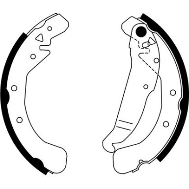 0 986 487 554 Bremsbackensatz 0 986 487 554 Bremsbackensatz