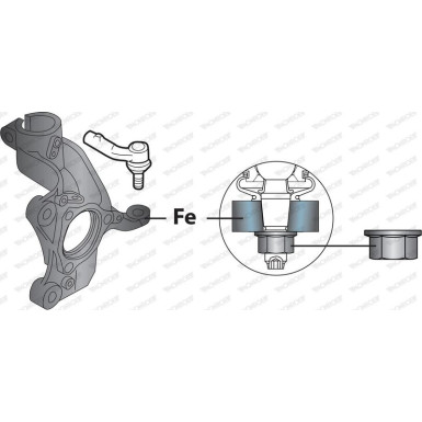 MONROE Spurstangenkopf L29134
