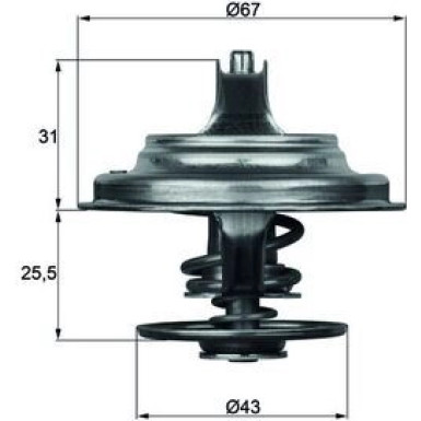 MAHLE ORIGINAL Thermostat | TX2383D