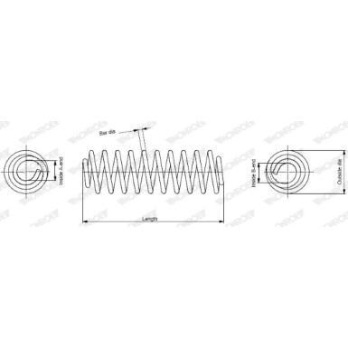 MONROE Fahrwerksfeder | SP3368
