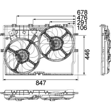 LÜFTER, MOTORKÜHLUNG BEHR Premium Line CFF192000P