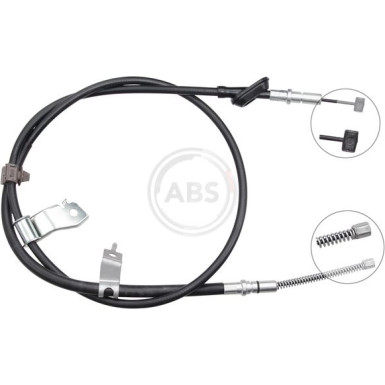 A.B.S. Handbremsseil Seilzug Festellbremse K19148 A.B.S. Handbremsseil Seilzug Festellbremse K19148