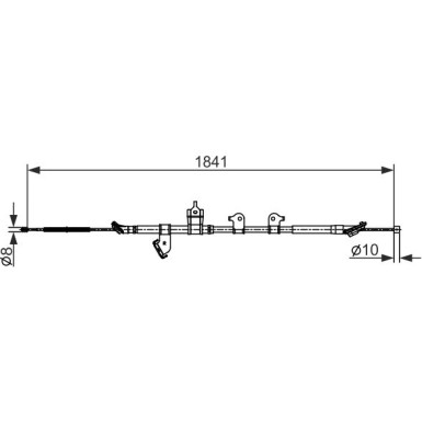 Handbremsseil re | TOYOTA RAV4 | 1987482568