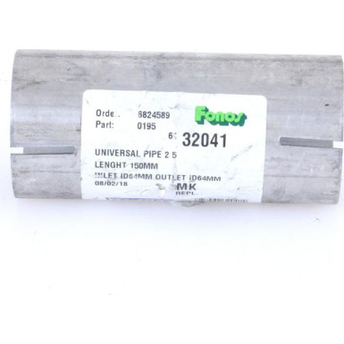 61 / Auspuffrohr | Universal Verbindungsrohr, L=150mm | 32041