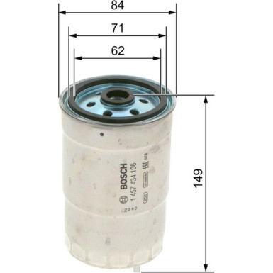Kraftstofffilter | ALFA,FIAT,OPEL | 1457434106