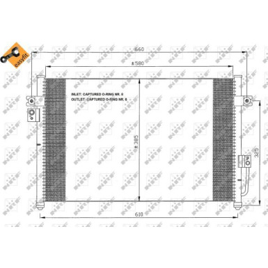 Kondensator, Klimaanlage EASY FIT 35426