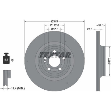 Bremsscheibe PRO+ 92307005