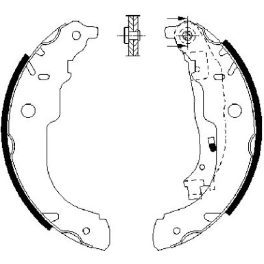 0 986 487 721 Bremsbackensatz 0 986 487 721 Bremsbackensatz