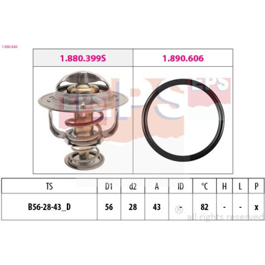 EPS Thermostat 1.880.848 Made in Italy - OE Equivalent