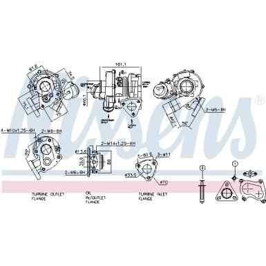 Nissens Turbo MITSUBISHI L200 04 FACTORY NEW 93113